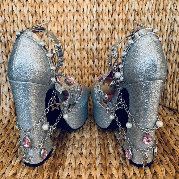 Glenda the Good Witch Platform Heels Sandals - Picture 4 of 4